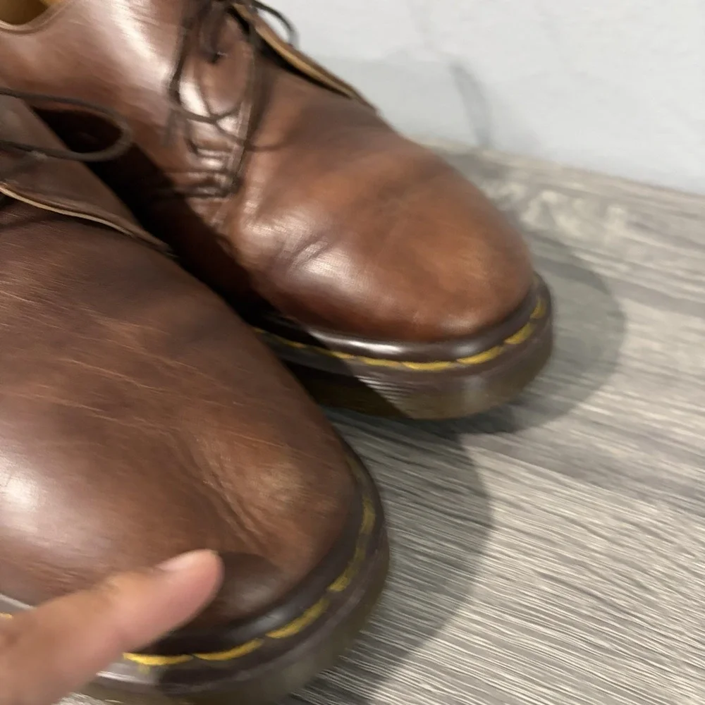 Vtg Dr Martens Oxford Shoes 1461 UK 6 / US Men's 7- US Women's 8 Made In England